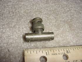 Amphenol Lc-93 Bnc Male To Female/ Female T-adapter Silver Plated