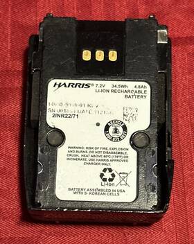 Harris Cs-hrx200tw Oem Battery For Xl-185p Xl-185pi Xl-200p Xl-200pi 14035-4010-04 Xl-pa3