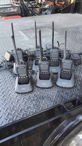 Kenwood Tk272gk 6 Tk272g Vhf Analog Radio Complete. Nice Condition