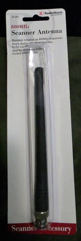 Radioshack 38-71-0014 New Replacement Radio Antenna Shack Gre Scanners Tnc-connector Uhf 800mhz