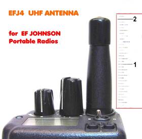 Rcbi Efj4 Uhf Tuned Stubby Antenna Best Upgrade Ef Johnson Viking 51 5100 406-512 Mhz