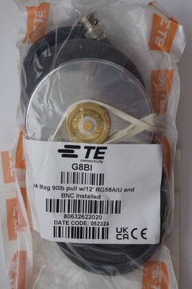 Te Connectivity G8bi Made Magnetic Mno Mount With 12ft Rg-58a/u Cable And Bnc-male