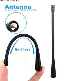 Usa-viralfinds 744759884985 Walkie Talkie Uhf Flexible Antenna For Motorola Gp328 Gp300 Gp88 Gp340 Gp338 Cp0