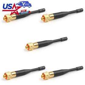 Vipjq E002-b550-1pcs 5x Uhf Antenna 400-470mhz Sma-female For Kenwood Puxing Wouxun Gd U9