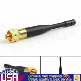 Vipjq E002-b560-gld-5pcs 5pcs Uhf Antenna 400-470mhz Sma-female For Kenwood Puxing Wouxun Gold New
